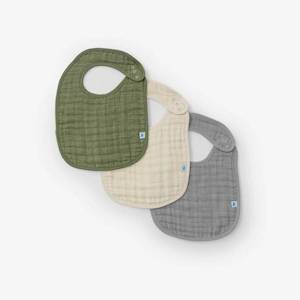 Muslin Classic Bib 3 pack - Fern