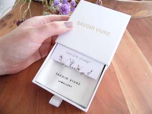 Jewellery: Diamond Cut Sterling Silver Hoop Earrings