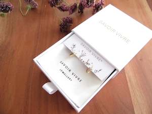 Jewellery: Sterling Silver Gold Hoop Earrings