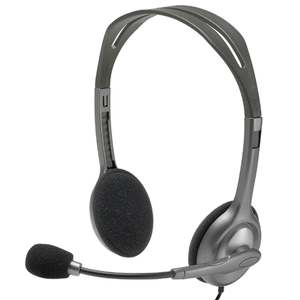 Logitech H110 Wired Stereo Headset with Noise-Cancelling Microphone