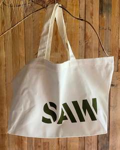Merch: Sawmill Tote Bag - Cream