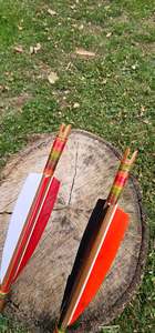 Arrows: Tonkin Bamboo Arrows w/ colourful strings