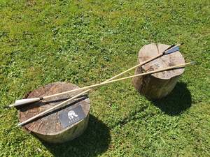 Arrows: Standard Wooden Arrows (Spine 50) - 29 inch draw length