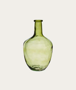 Homeware: Dania Glass Vase – Green Large