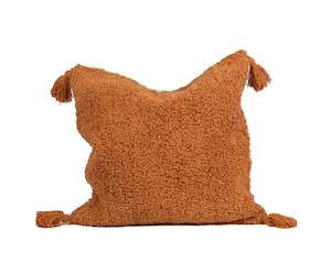 Cushion Covers: Laj Tufted Cushion Cover - Rust