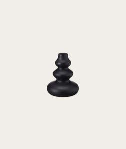 Abha Candlestick Holder - Small, Black