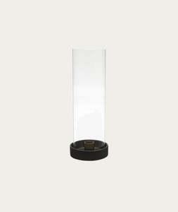 Candle Holders: Megana Candle Holder - Black