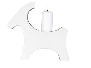 Candle Goat - Ceramic Stand For Candles - White