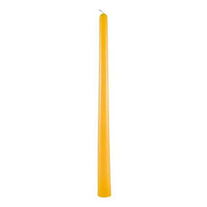 Candle Holders: Yellow Tapered Candle