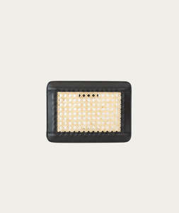 Plana Clutch Bag - Black/Natural