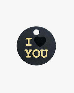 Cards: Card - I Love You, Black and White