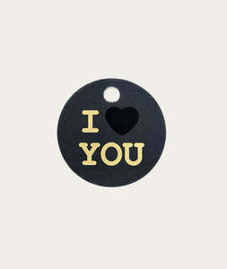 Cards: Card - I Love You, Black and White