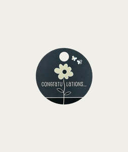 Cards: Card - Congratulations, Black and White