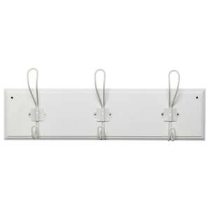 New: Coat Rack with Hooks - White