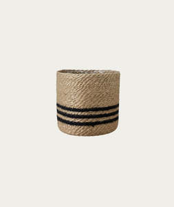 Bella Basket - Natural/Black, Medium