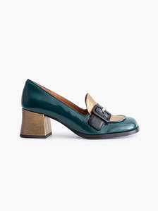 Pumps: Teisin green multi