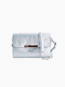 Evening Bags: Party Metallic silver