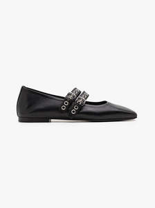 Leila black leather