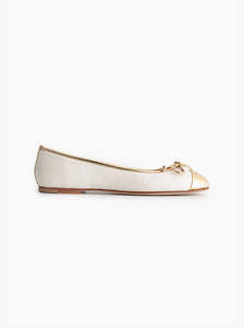 Sale Loafers: Mary ivory and gold