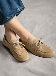 West beige suede