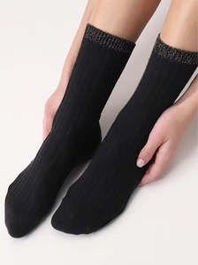 Hosiery Socks: Jasmine Sock black
