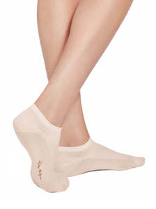 Hosiery Socks: Cotton anklet natural