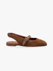 Shoes 1: Lexie golden brown suede