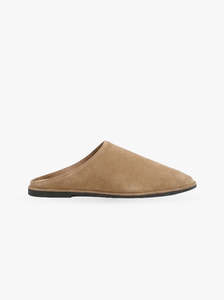 Flats: Sola Slide oat suede