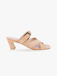 Sandals: Sai Slide 50 light camel suede