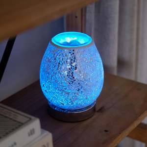 Warmers Full Price: Silver Mosaic - Led Warmer 8 Colour Changes