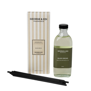George & Edi Diffuser Set - Black Orchid Refill 200ml
