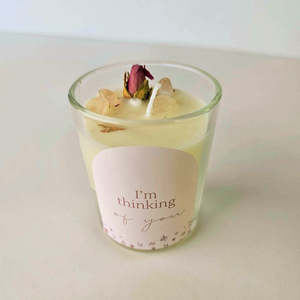 Mama Me: Mama & Me - I'm thinking of you | rose quartz soy candle