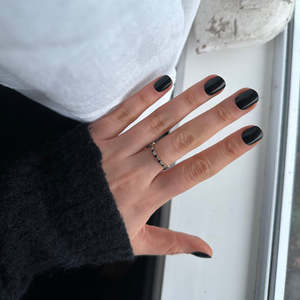 Manicure Pedicure: Pressing Nails - Black - Extra Short