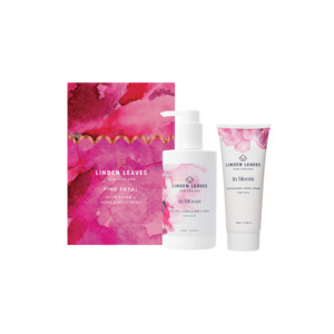 Linden Leaves: Pink Petal Hand Cream & Body Wash Boxed set