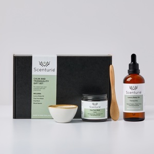 Products: Calm & Tranquility Gift Set NZ Clay Face Mask & Body Oil