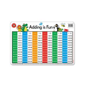 LCBF Placemat Educational Desk Mat 44 x 29cm Adding is Fun