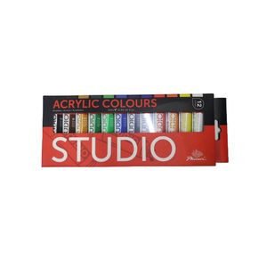Acrylic Paints: Phoenix Studio Acrylic Colour Tubes 12 x 12ml