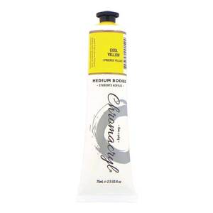Chromacryl Student Acrylic Paint 75ml Cool Yellow