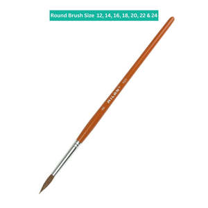 Paint Brushes And Accessories: Milan School Artists Brush 101 Series Round Size 12, 14, 16, 18, 20, 22 & 24