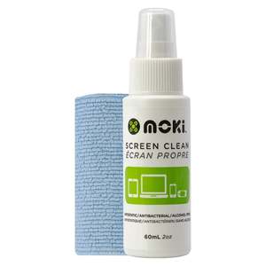 Moki Screen Clean + Microfibre Cloth 60ml