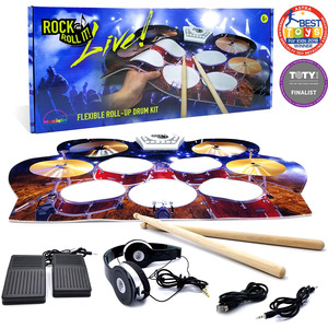 Rock and Roll It 'Live' Electronic Drum Flexible Portable