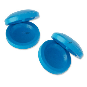Musical Instruments For Kids: Ready Ace Castanet Wooden Pack of 2 Light Blue