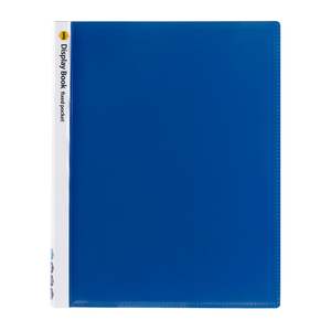 Marbig Display Book A4 with Insert Cover 20 Pocket Blue