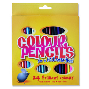 Marbig Coloured Pencils Full-Length Pack 24