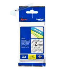 Brother TZe-131 Labelling Tape Cassette Black on Clear 12mm x 8m