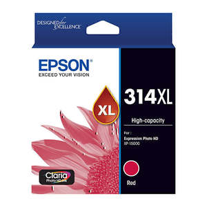 Printer Accessories Ink Toners Paper: Epson 314XL Claria HD Photo Ink Cartridge Red