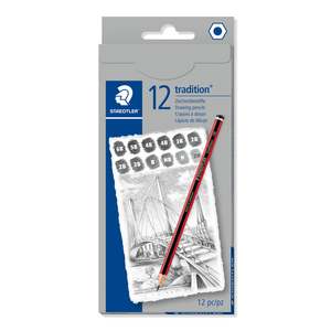 Pencils 1: Staedtler Tradition Pencils 110 C12-1 Box of 12 in 9 Degrees
