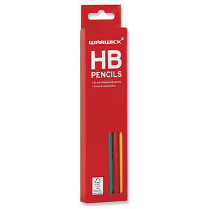 Warwick HB Pencils Graphite Hexagonal Box of 12