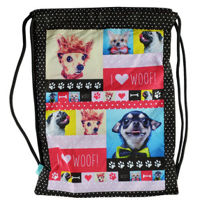 Spencil Drawstring Sports Bag Woof