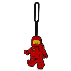 LEGO® Luggage Tag Spaceman Red – Durable Silicone Bag Tag for Kids & Adults